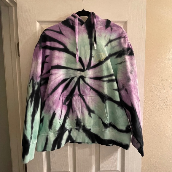 ivory ella Tie-Dye Hooded Sweatshirt — Size M - Picture 1 of 4